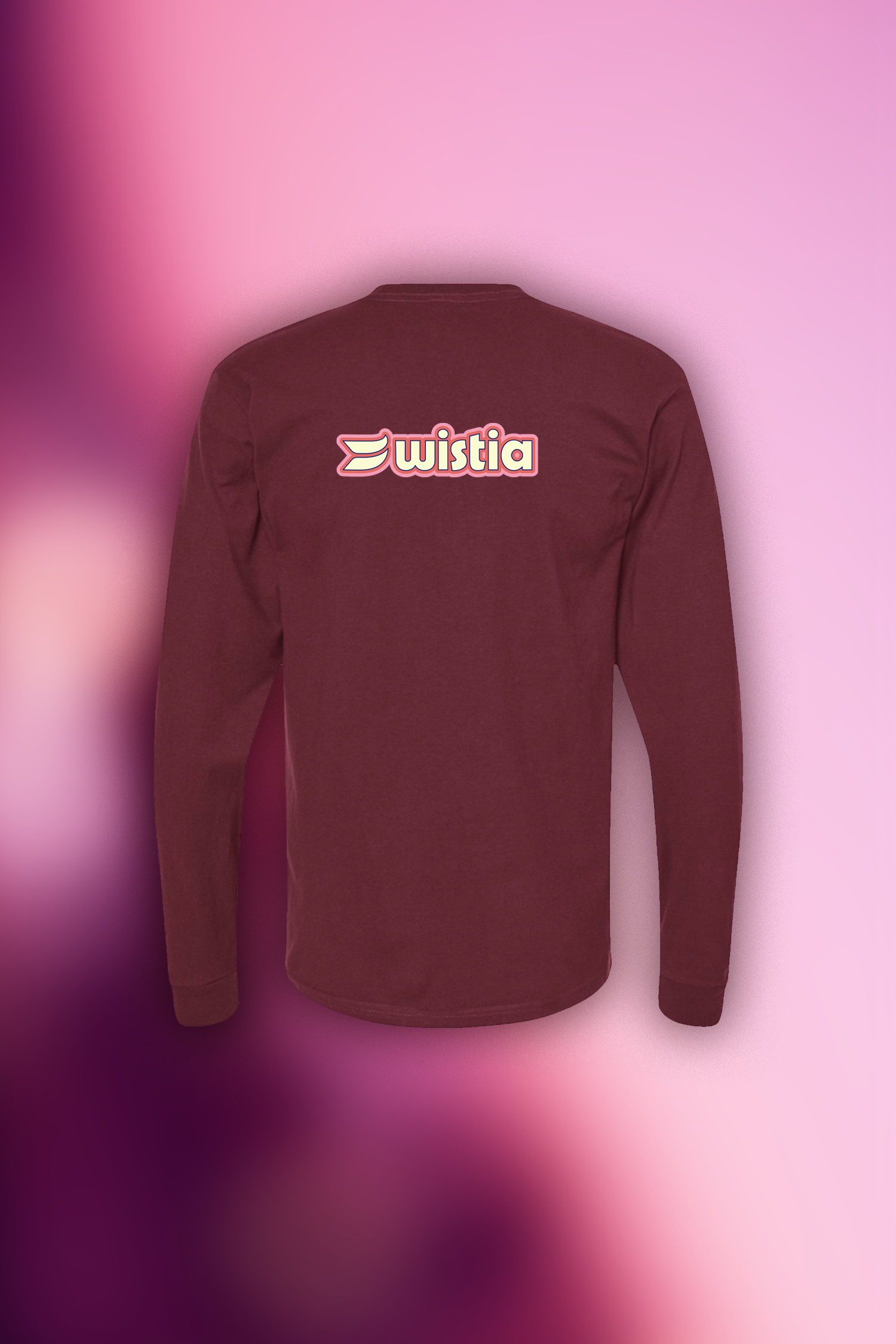 Burgundy Retro Wistia Long Sleeve